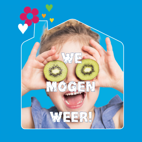 Kaartje We mogen weer!