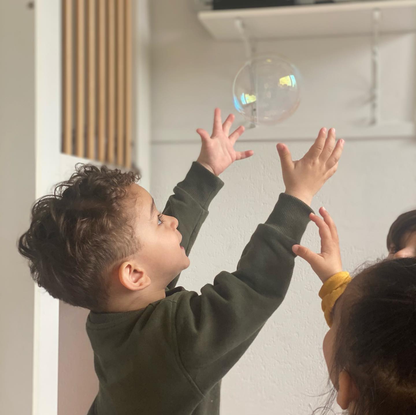 Bellen blazen bij kinderdagverblijf
